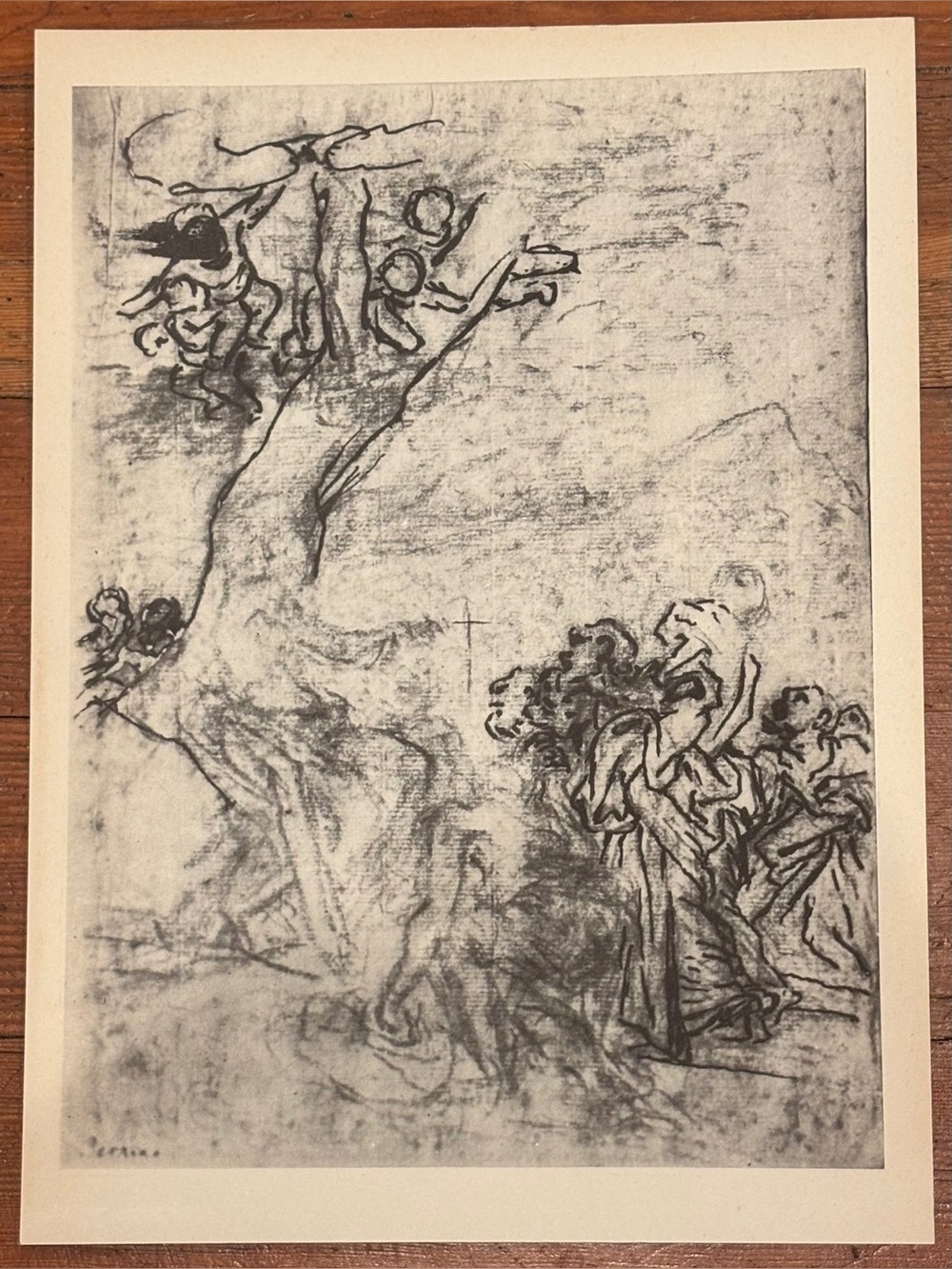 MULTIPLICATION OF LOAVES Giovanni Gian Lorenzo Bernini Vintage Fine Art Print